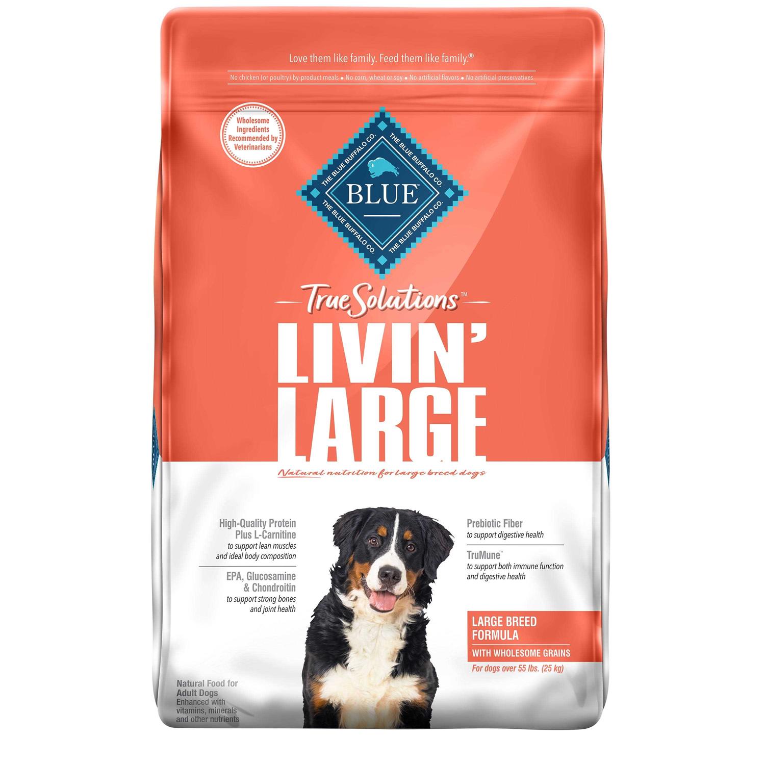 Blue Buffalo True Solutions Livin Large Natural Large Breed Adult Dry Dog Food