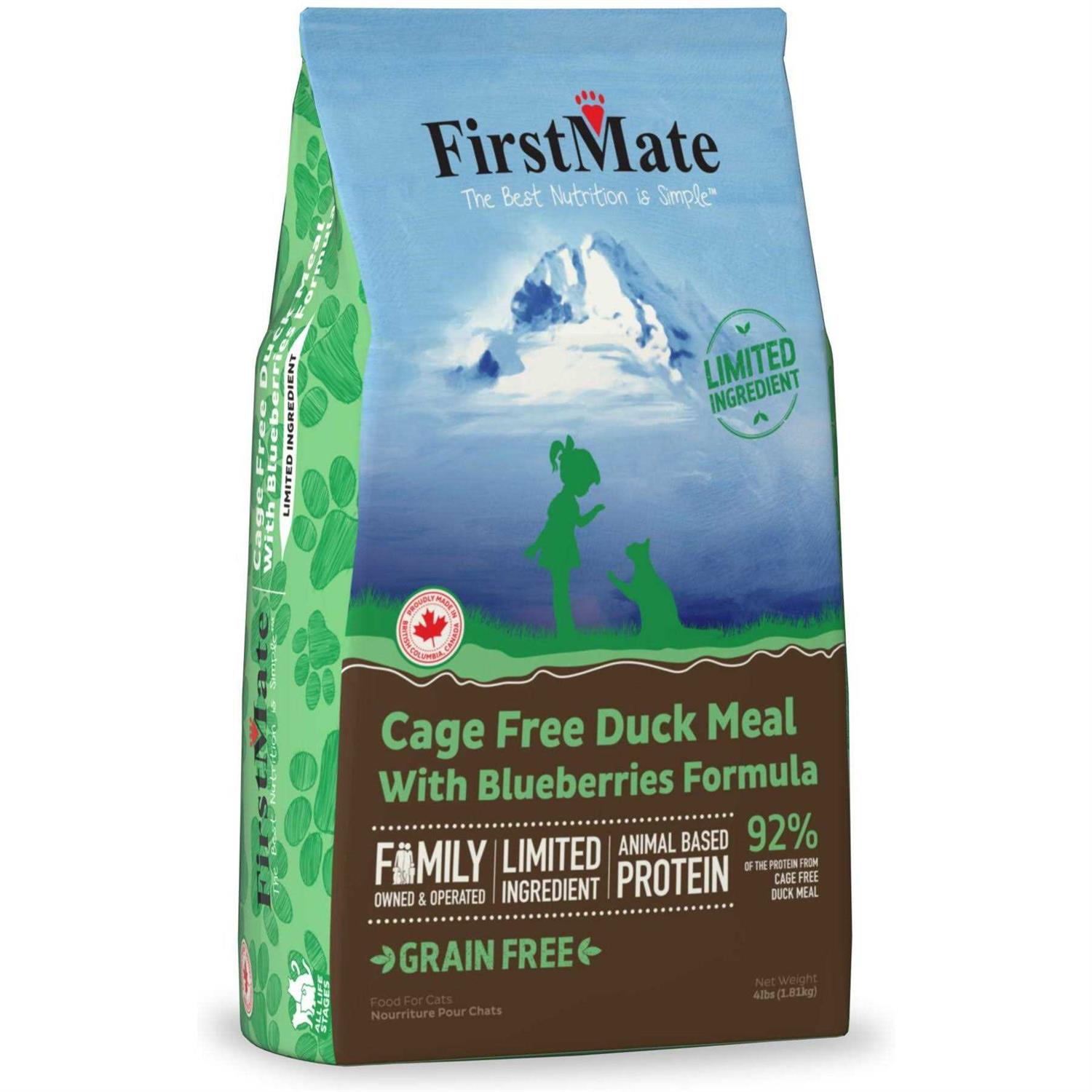 FirstMate Cat Free Duck Blueberries Food