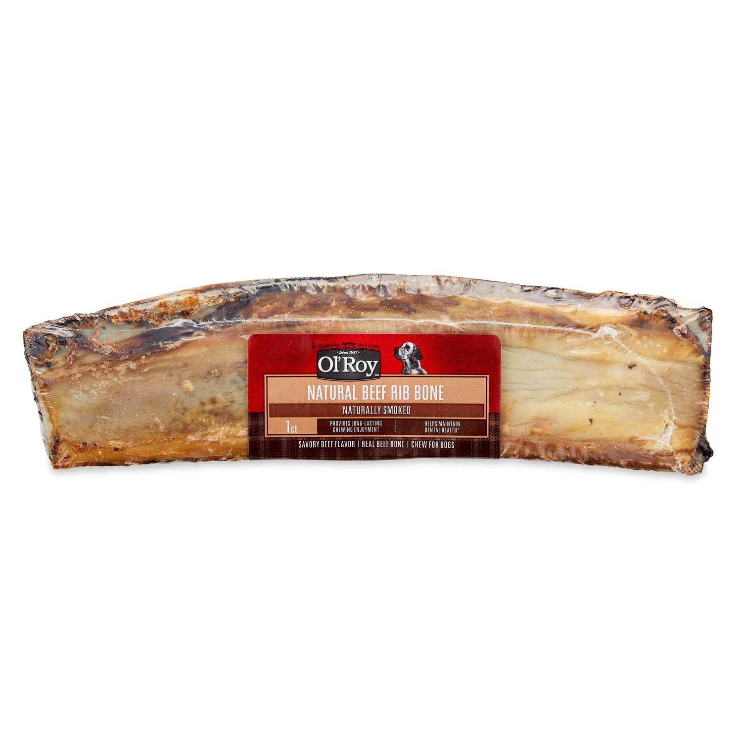 Ol’ Roy Natural Beef Rib Bone Chew for Dogs