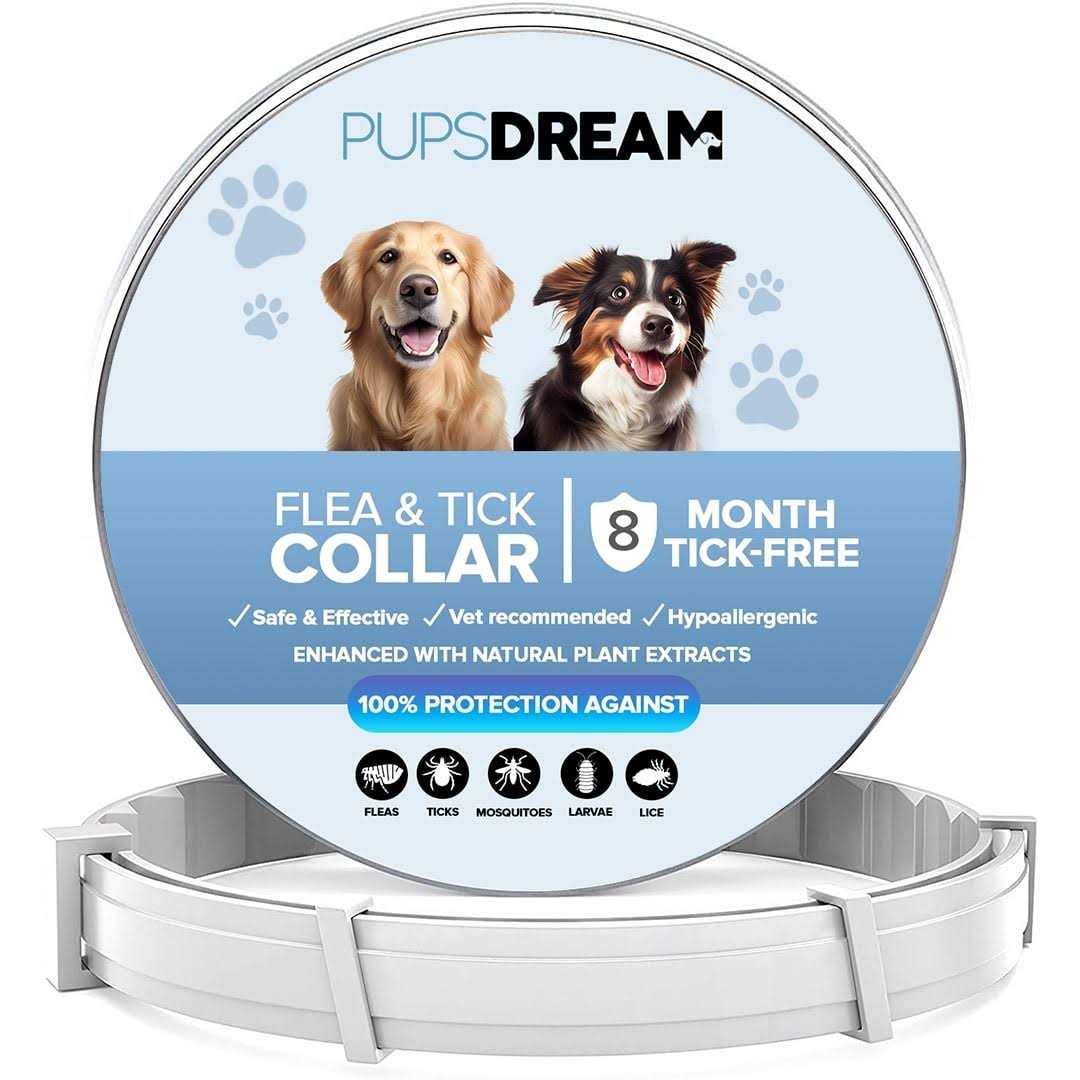 PupsDream UK AntiTickCollar V.2. Flea & Tick Repellent Dog Tick Protection Collar