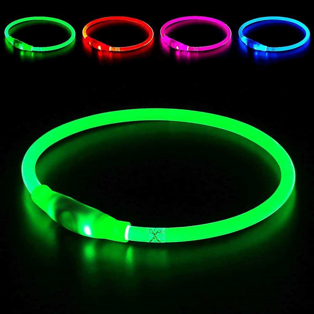 BSEEN Light Dog Collars Rechargeable LED Dog Collar Collar