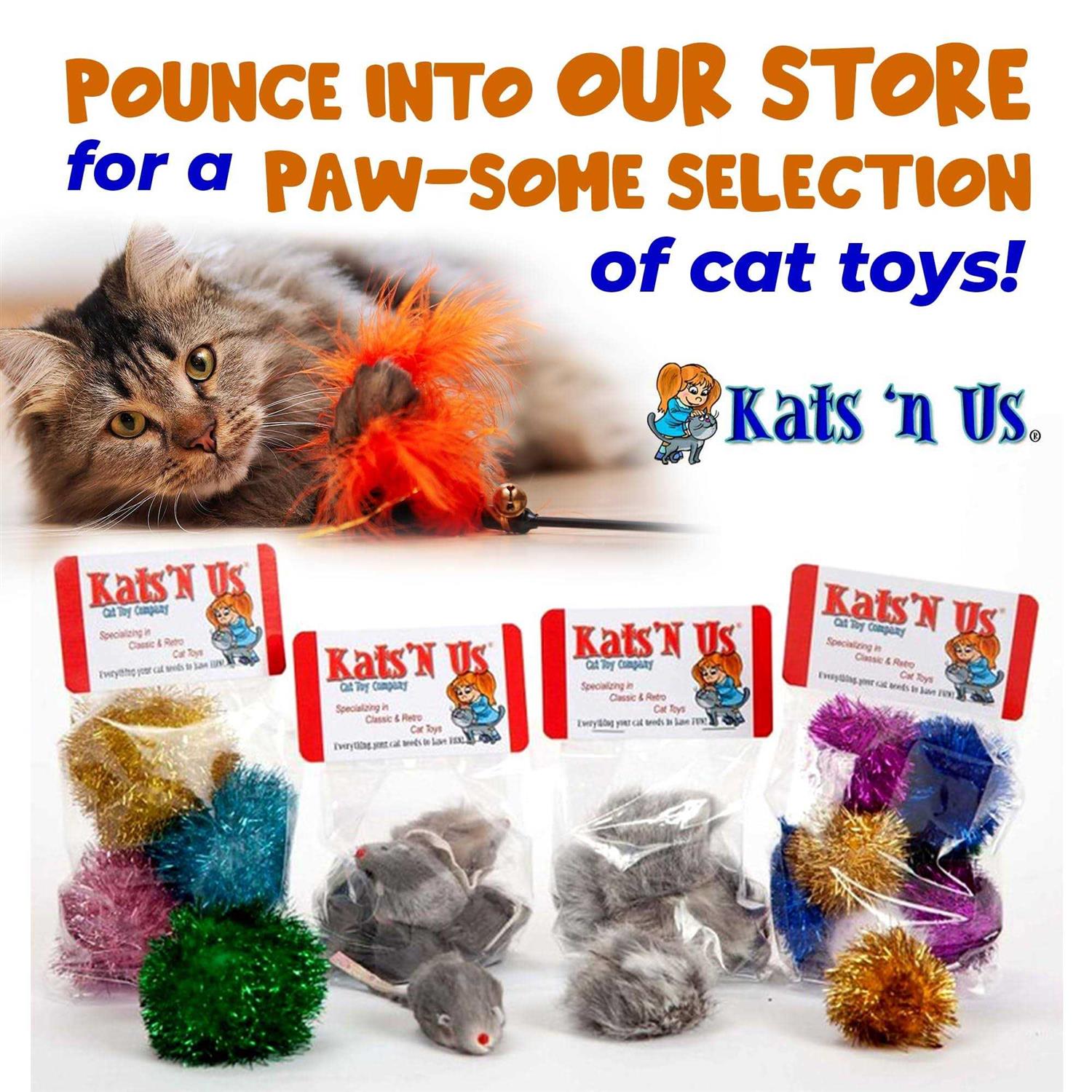 Kats ‘N Us Mouse Cat Toy Pak