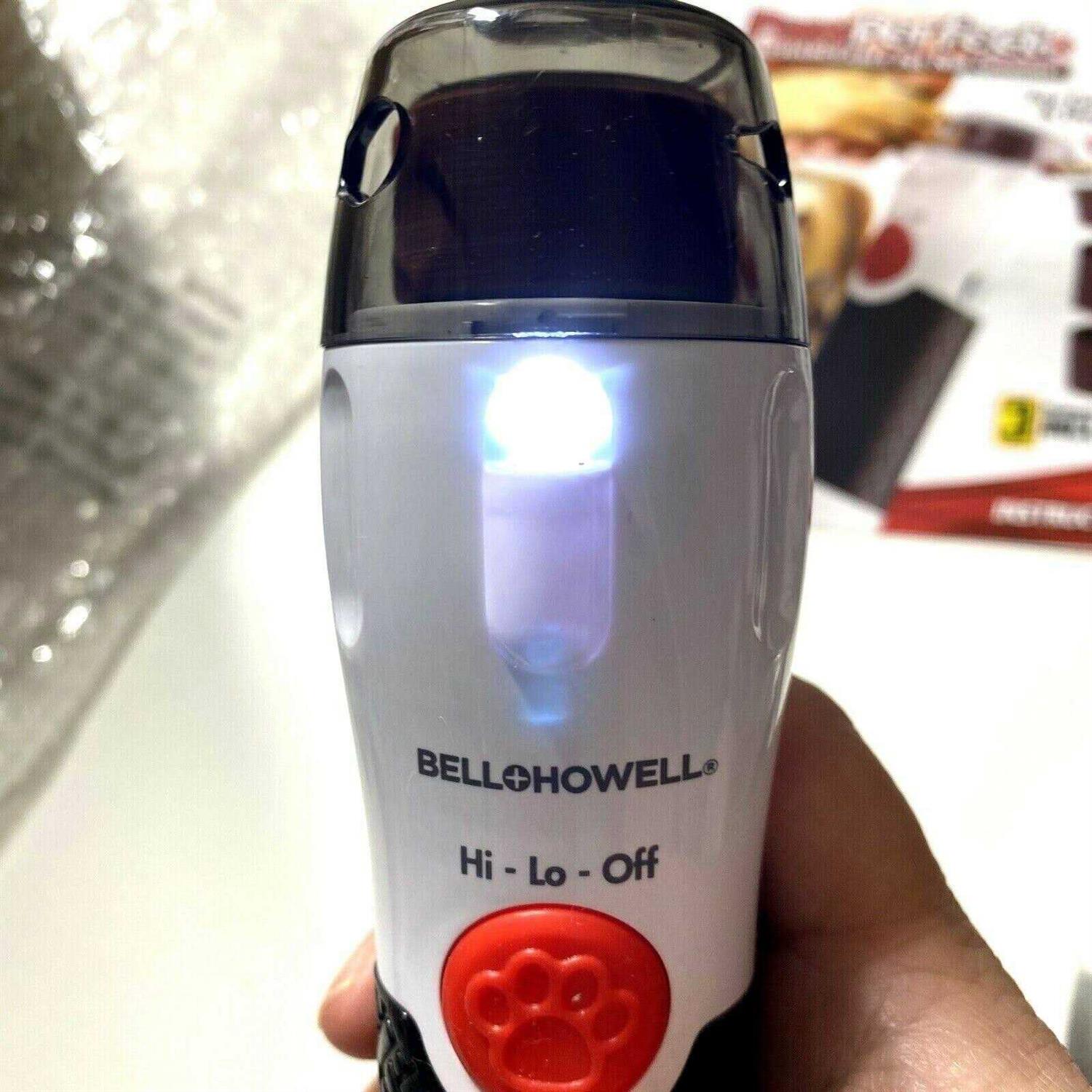 Bell+Howell PAWPERFECT Pet Nail Rotating File with 7000-14000 RPM’s, Dog Nail Grinder Gentle and Painless Trimmer in 3 Modes with 3 Replacement