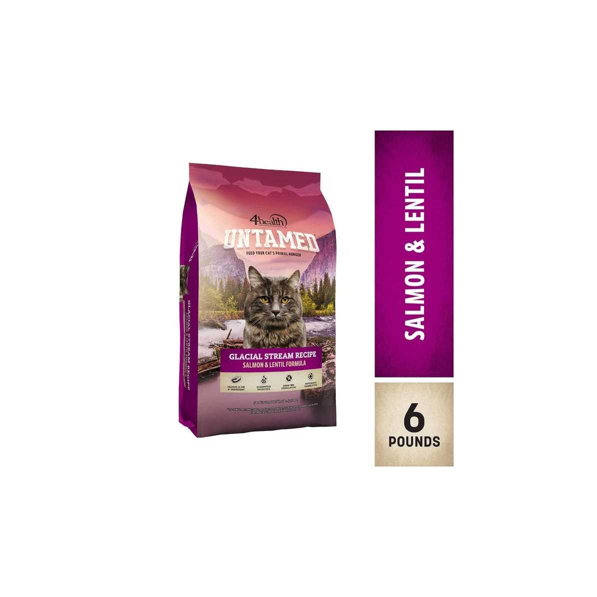 4health Untamed Glacial Stream All Life Stages Grain-Free Salmon and Lentils Formula Dry Cat Food