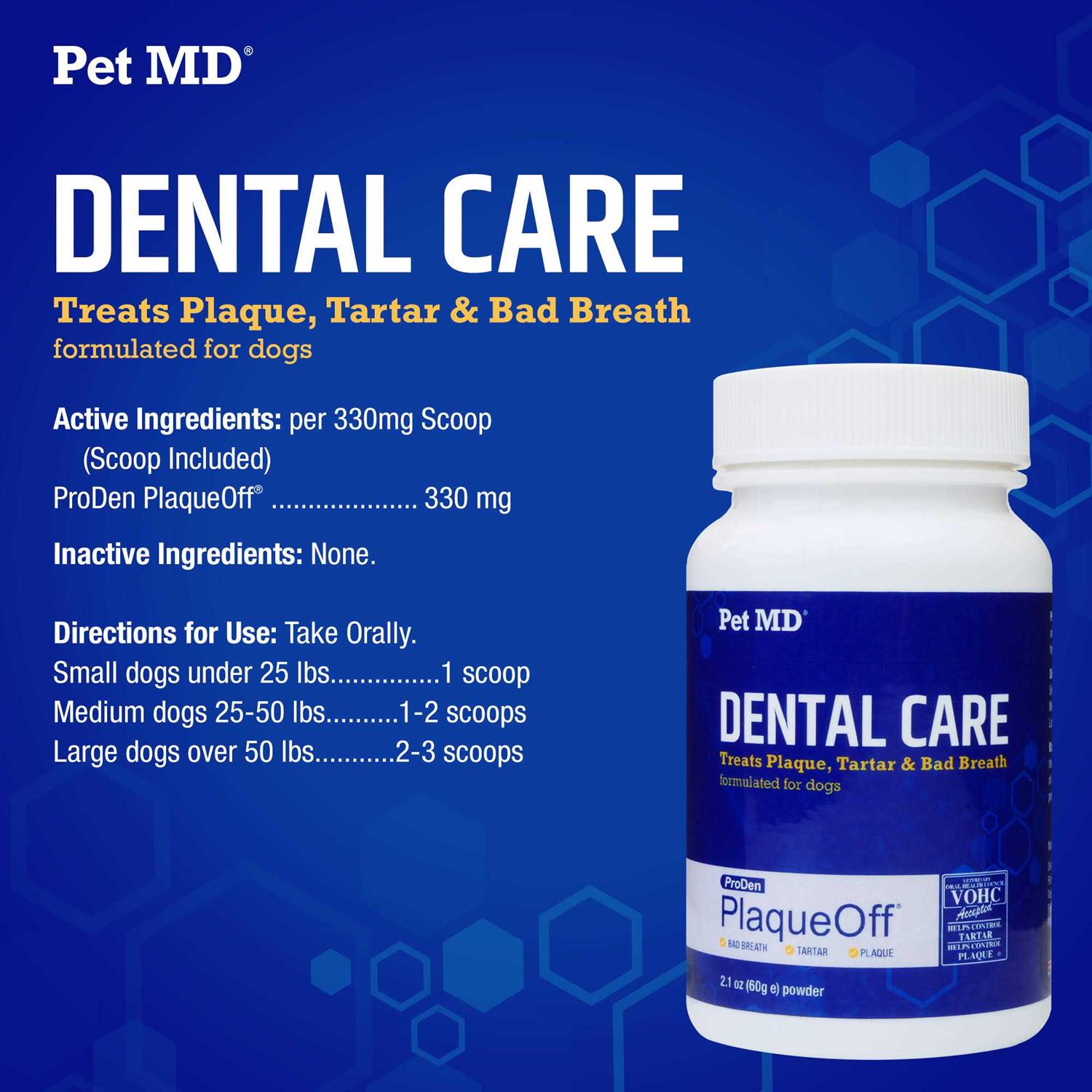 Pet Md Proden Plaqueoff Powder Dog Supplement For Healthy Teeth And Gums 60g