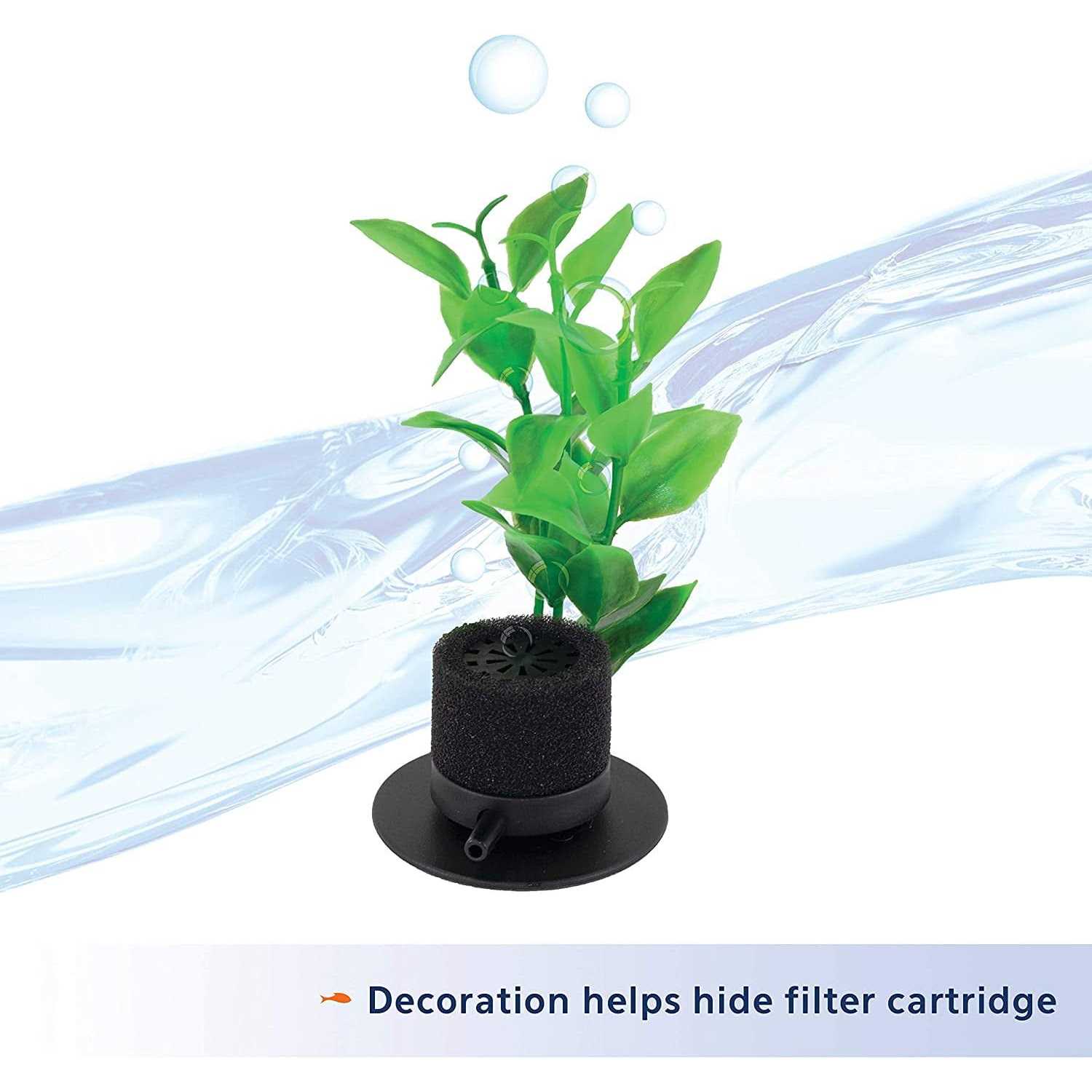 Aqueon Betta Filter with Natural Plant