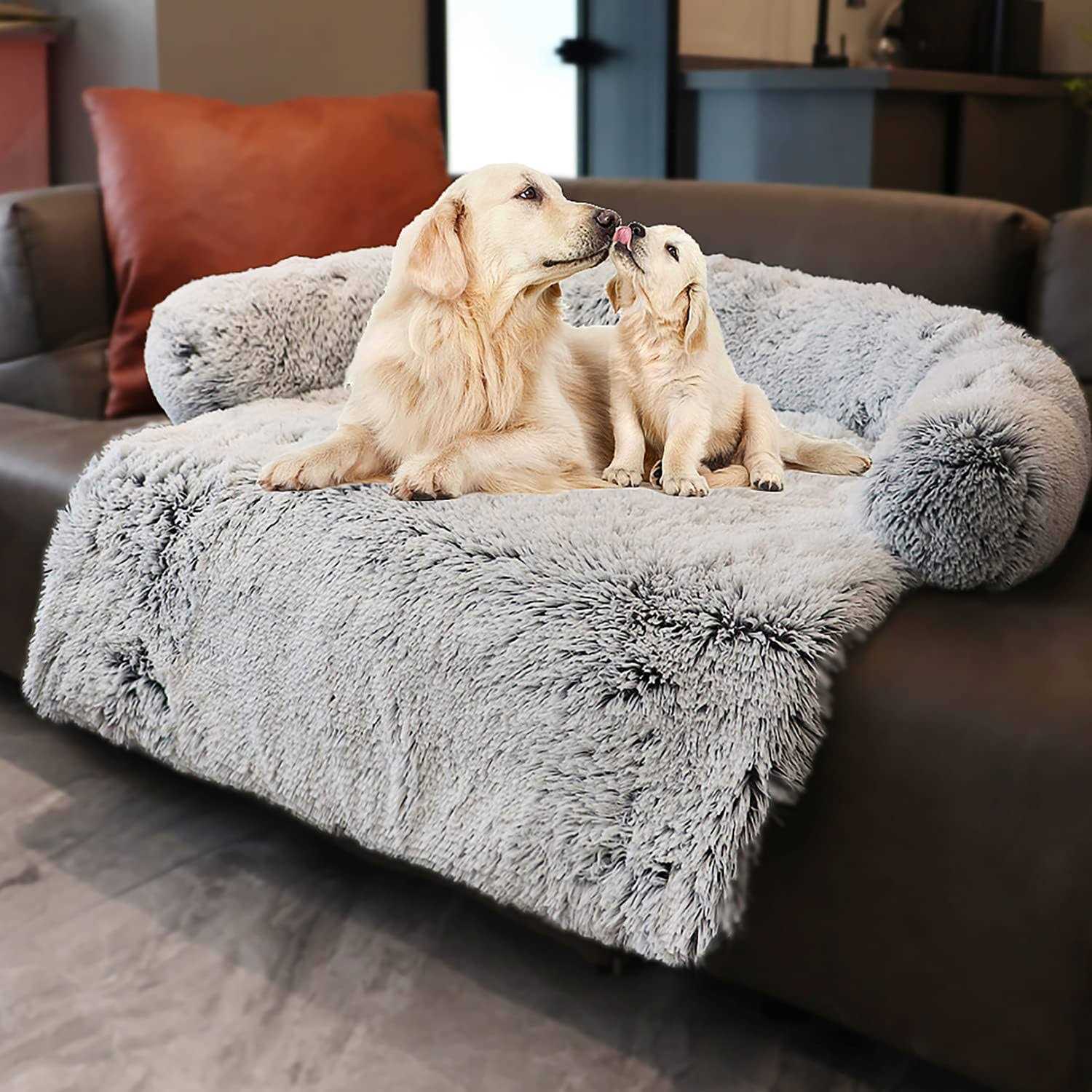 Tinaco Luxurious Calming Dogscats Bed Mats Washable Removable Couch Cover