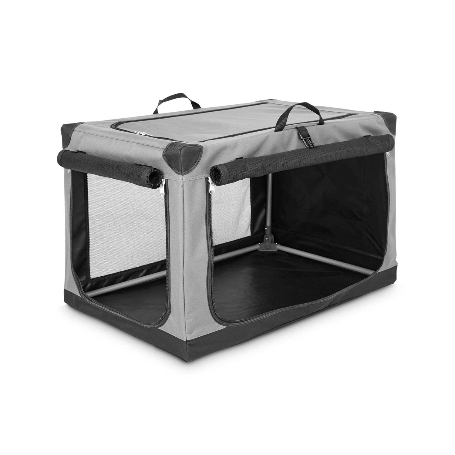 EveryYay Essentials Portable Canvas Dark Grey Dog Crate