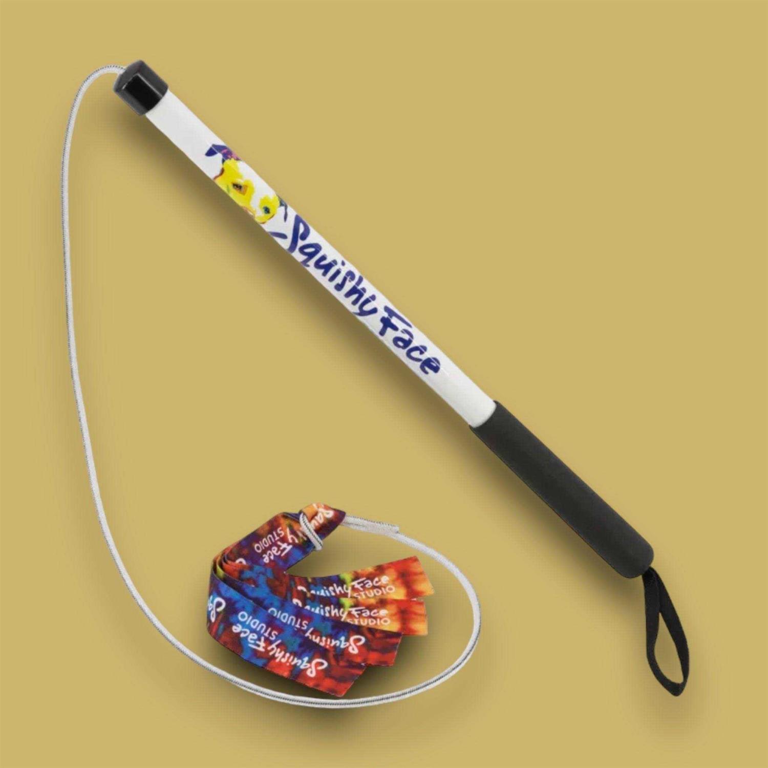 Squishy Face Studio Flirt Pole V2 Dog Toy with Lure