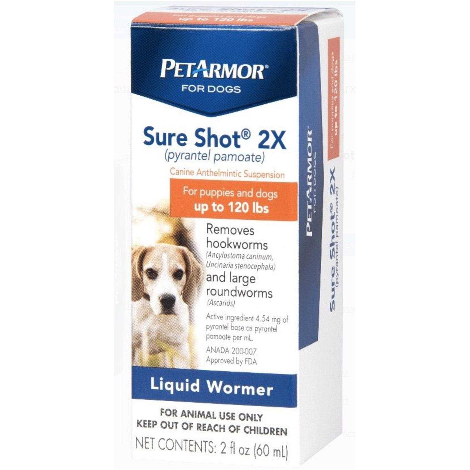 PetArmor Sure Shot 2X Liquid Wormer for Dogs
