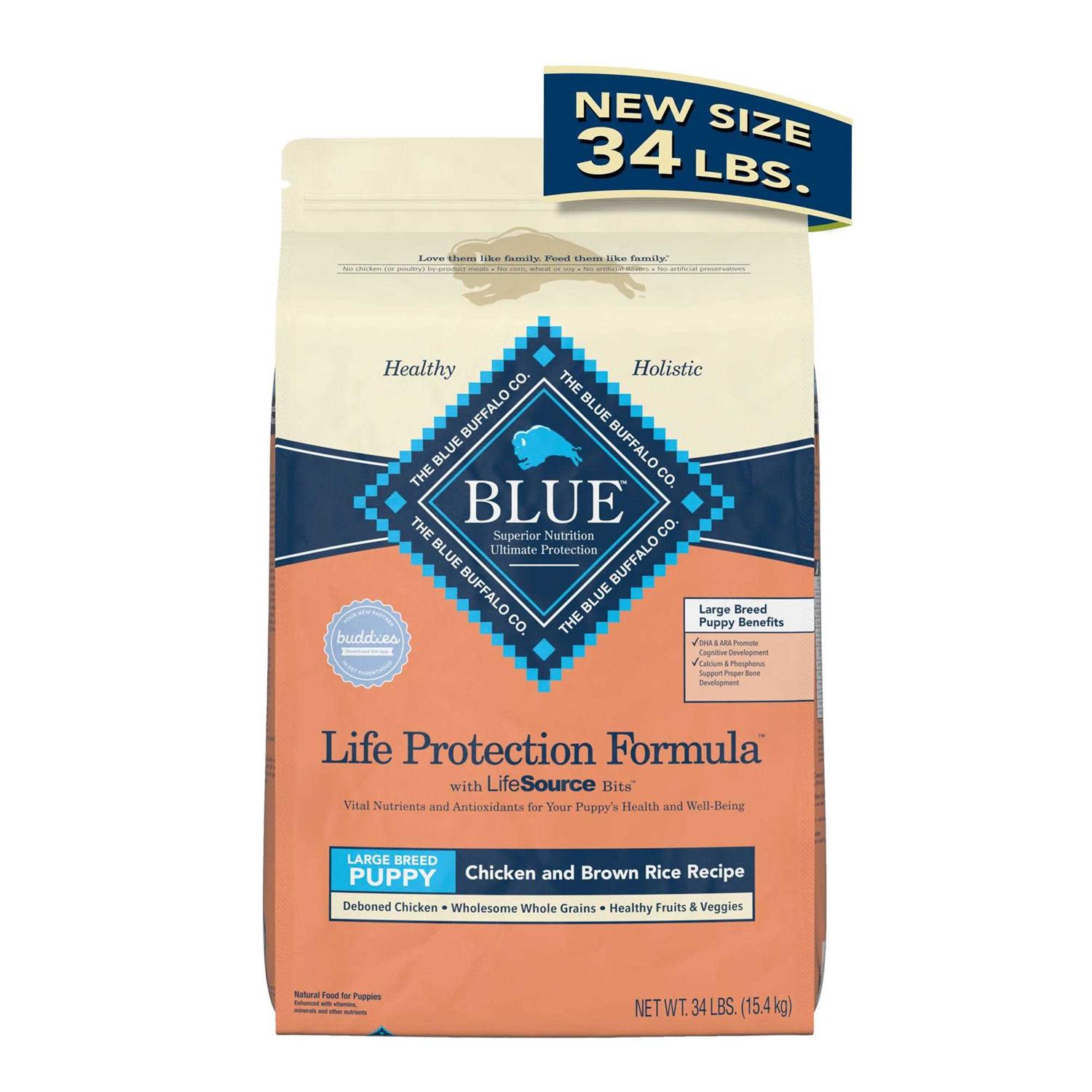 Blue Buffalo Life Protection Formula Large Breed Puppy Chicken & Brown Rice Recipe Dry Dog Food