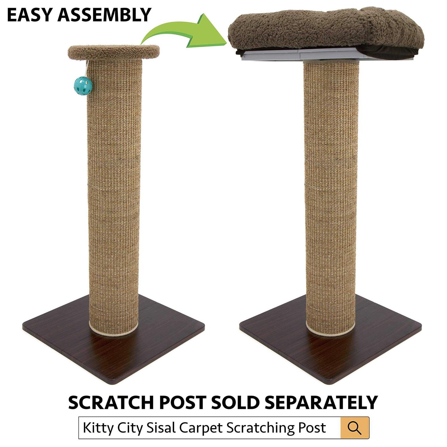 Kitty City Sisal Post Cat Scratchers and Cushion