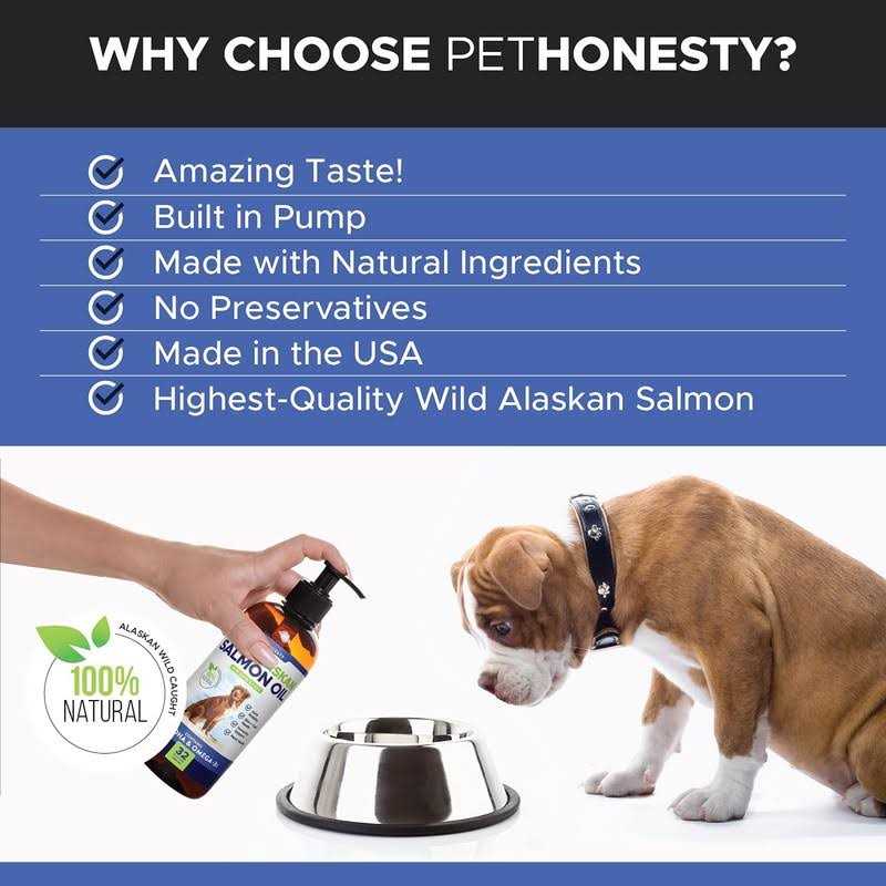 Pet Honesty Wild Alaskan Salmon Oil for Dogs & Cats