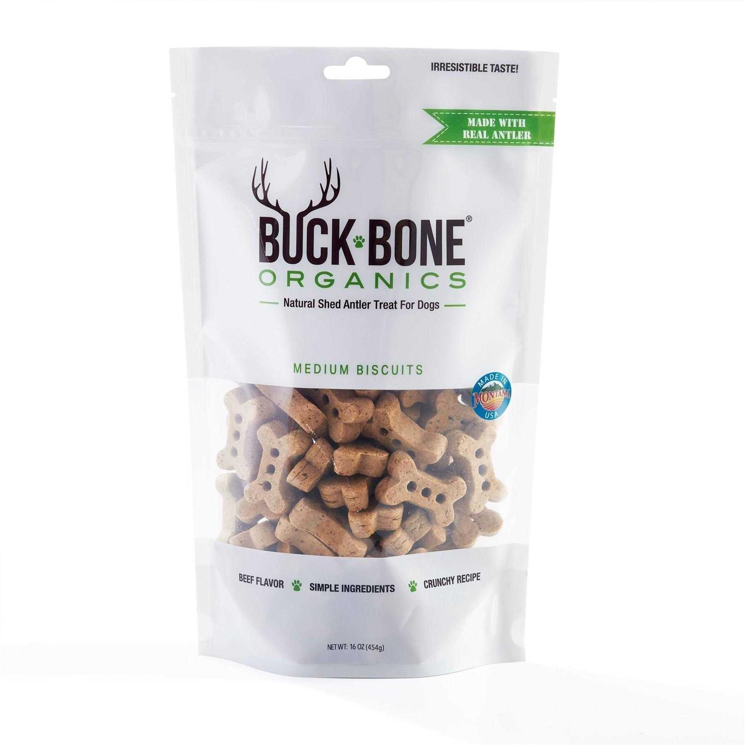 Buck Bone Organics Antler Biscuits Dog