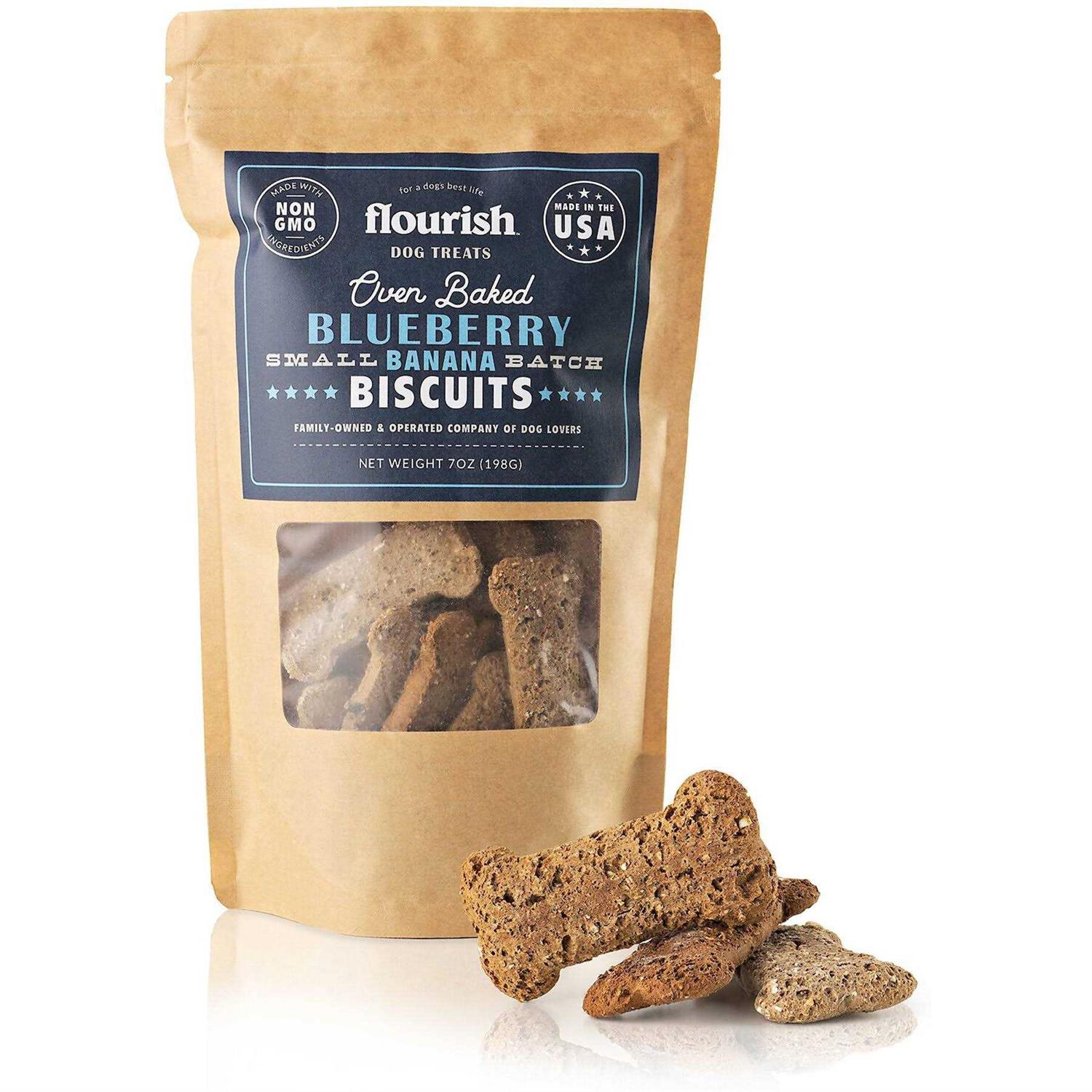 Flourish Peanut Butter Banana Biscuit Dog Treats