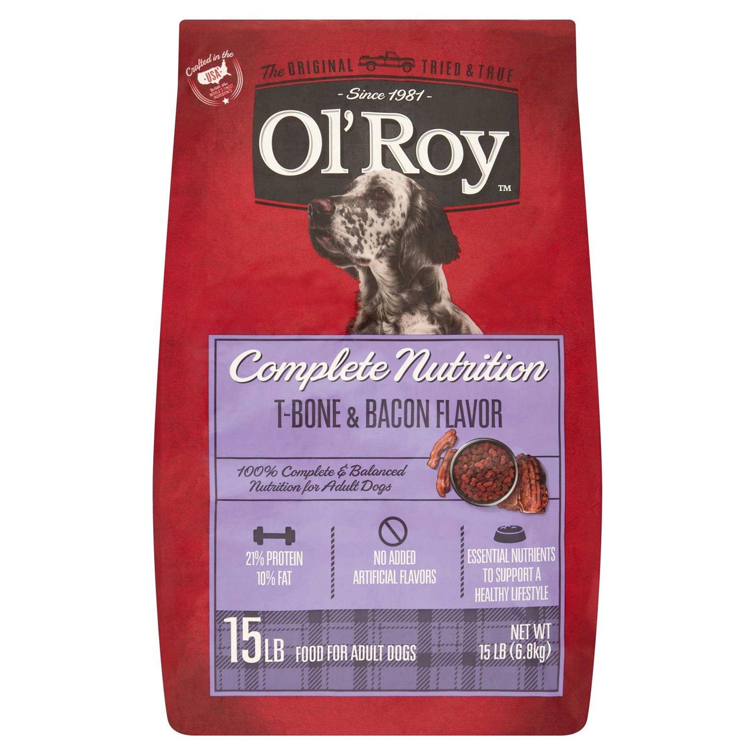 Ol Roy Complete Nutrition T-Bone & Bacon Flavor Dry Dog Food