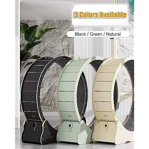 Large Cat Exercise Wheel 40 inch Solid Wood Cat Wheel Exerciser for Indoor Cats