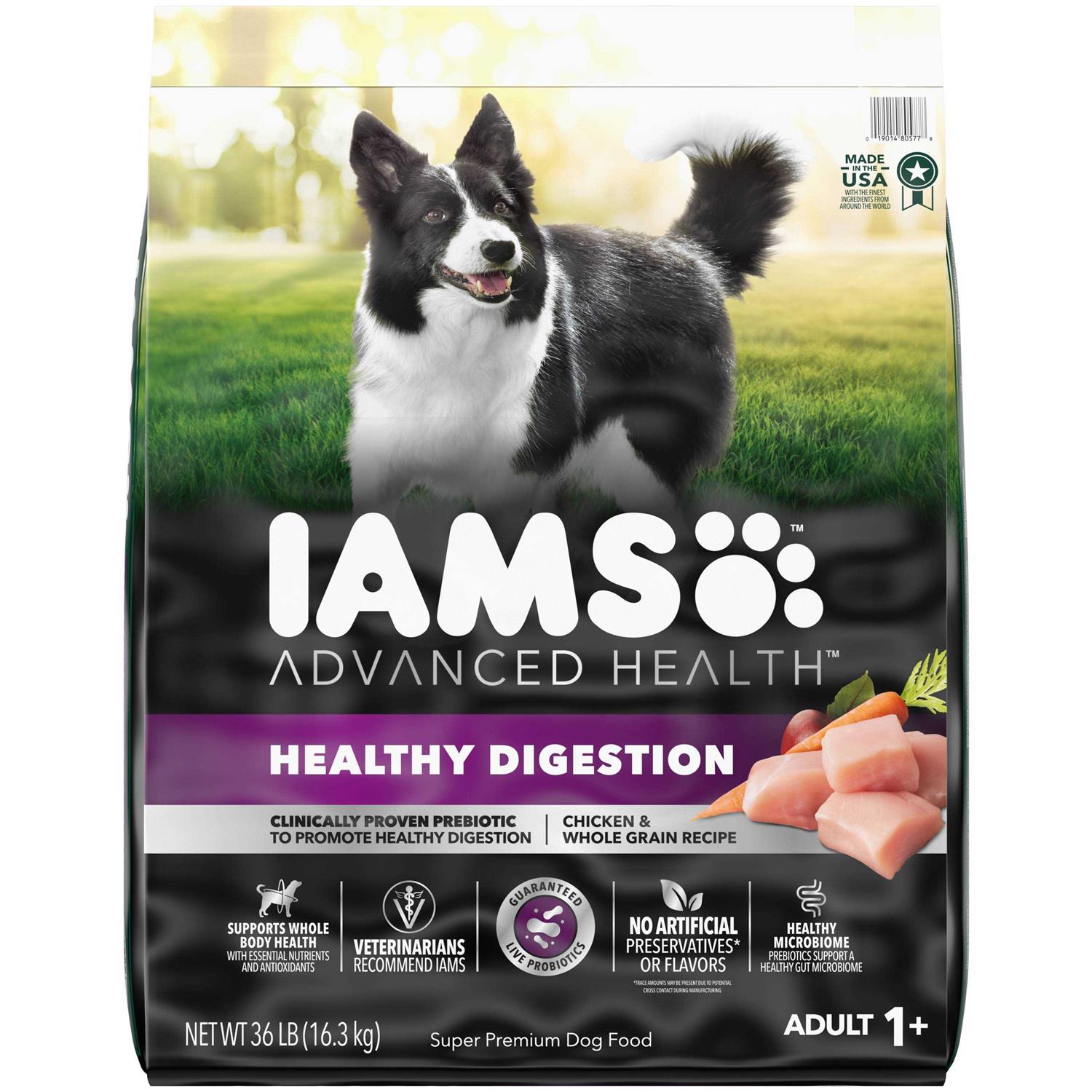 Iams Advanced Health Adult Healthy Digestion Dry Dog Food with Real Chicken