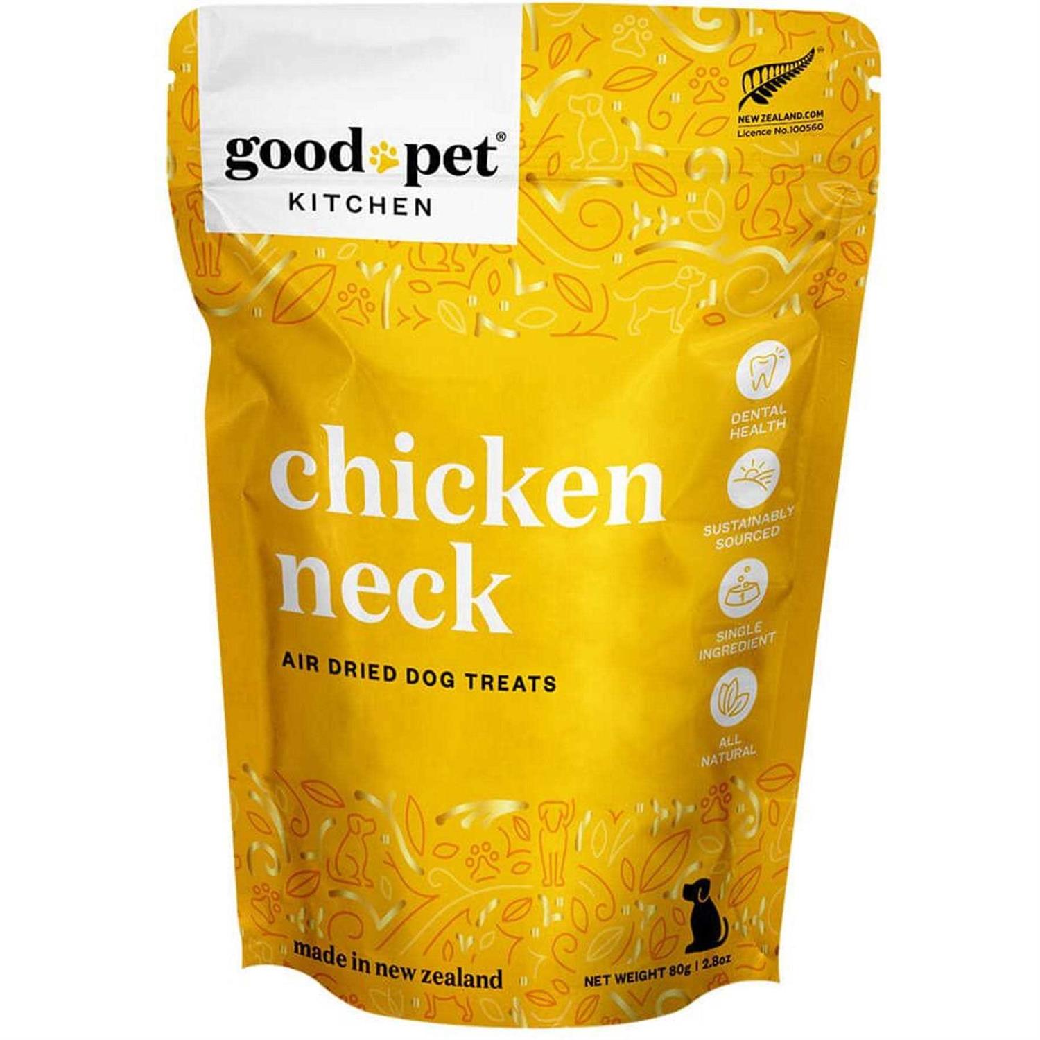Good Pet Kitchen Chicken Neck Air Dried Dog Treat