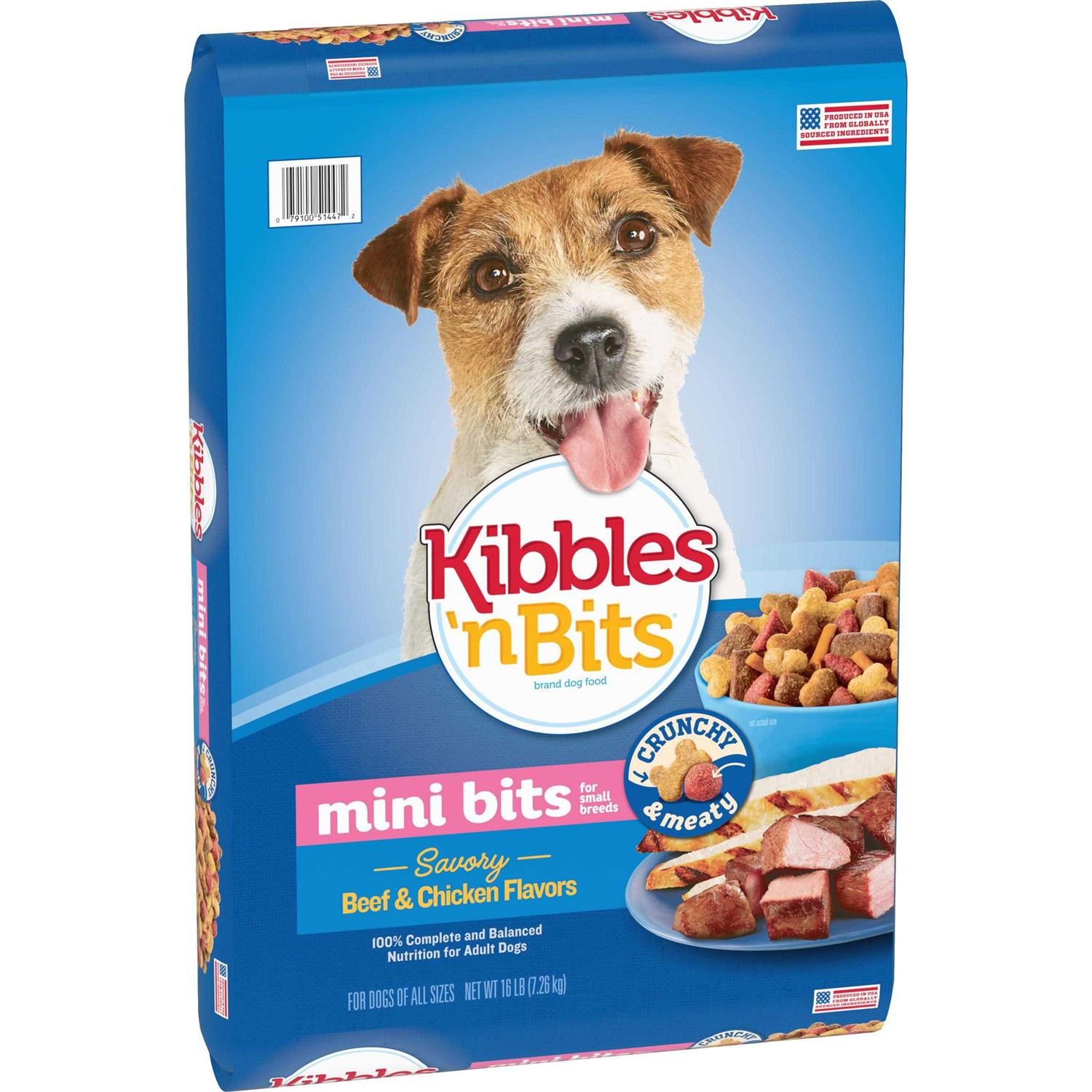 Kibbles n Bits Mini Bits Beef Chicken Dog Food