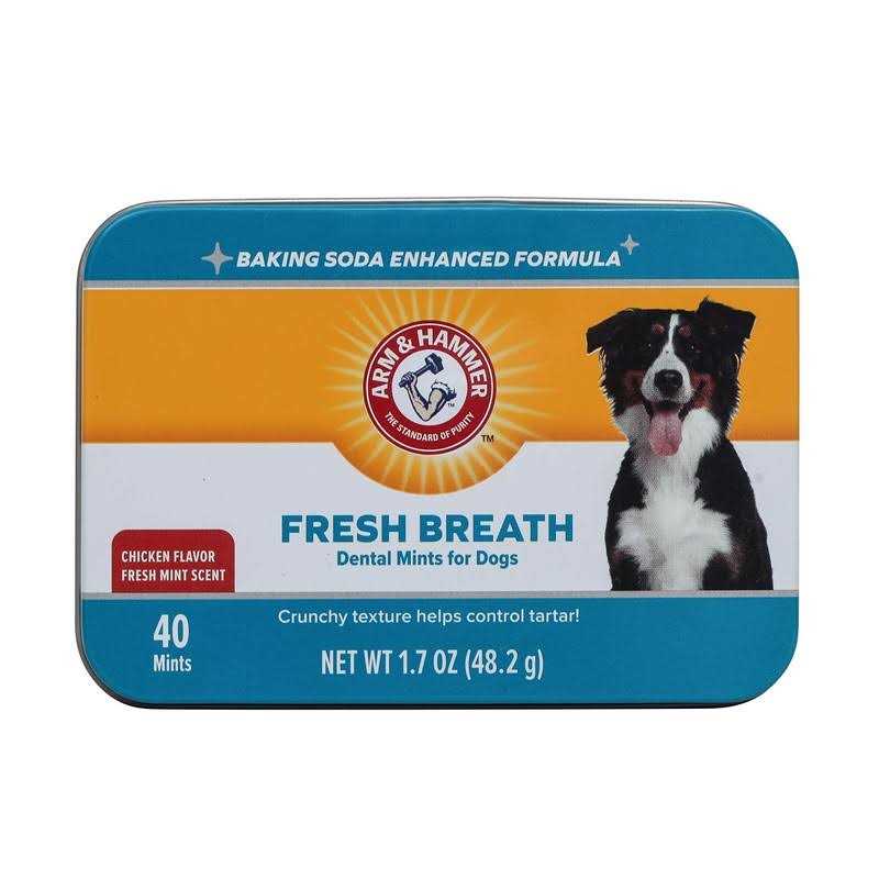 Arm & Hammer for Pets Dental Mints for Dogs Fresh Breath Get Fresh Doggie Breath Without Brushing