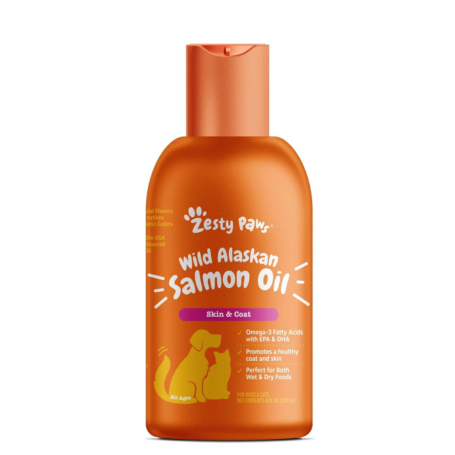 Zesty Paws Wild Alaskan Salmon Oil for Dogs & Cats