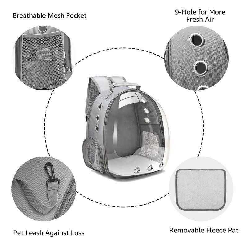 Henkelion Bubble Carrying Bag for Small Medium dogs cats