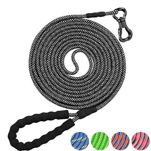 NTR Training Leash for Dogs Rope Dog Leash with Swivel Lockable Hook and Comfortable Padded Handle