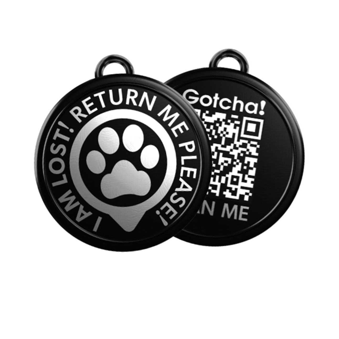 Gotcha Smart Pet ID Tag for Pets, Easily Attaches to Dog & Cat Collars and Harnesses