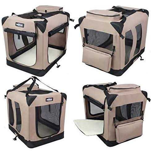 EliteField 3-Door Folding Soft Dog Crate