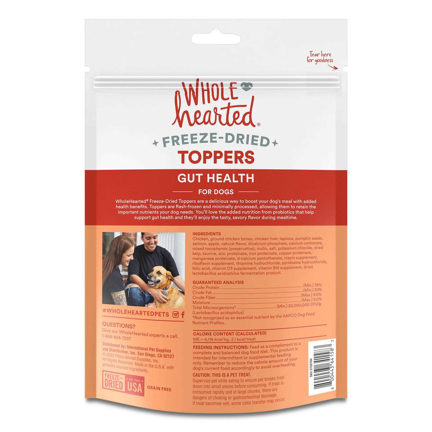 WholeHearted Freeze-Dried Health Dog Food Toppers