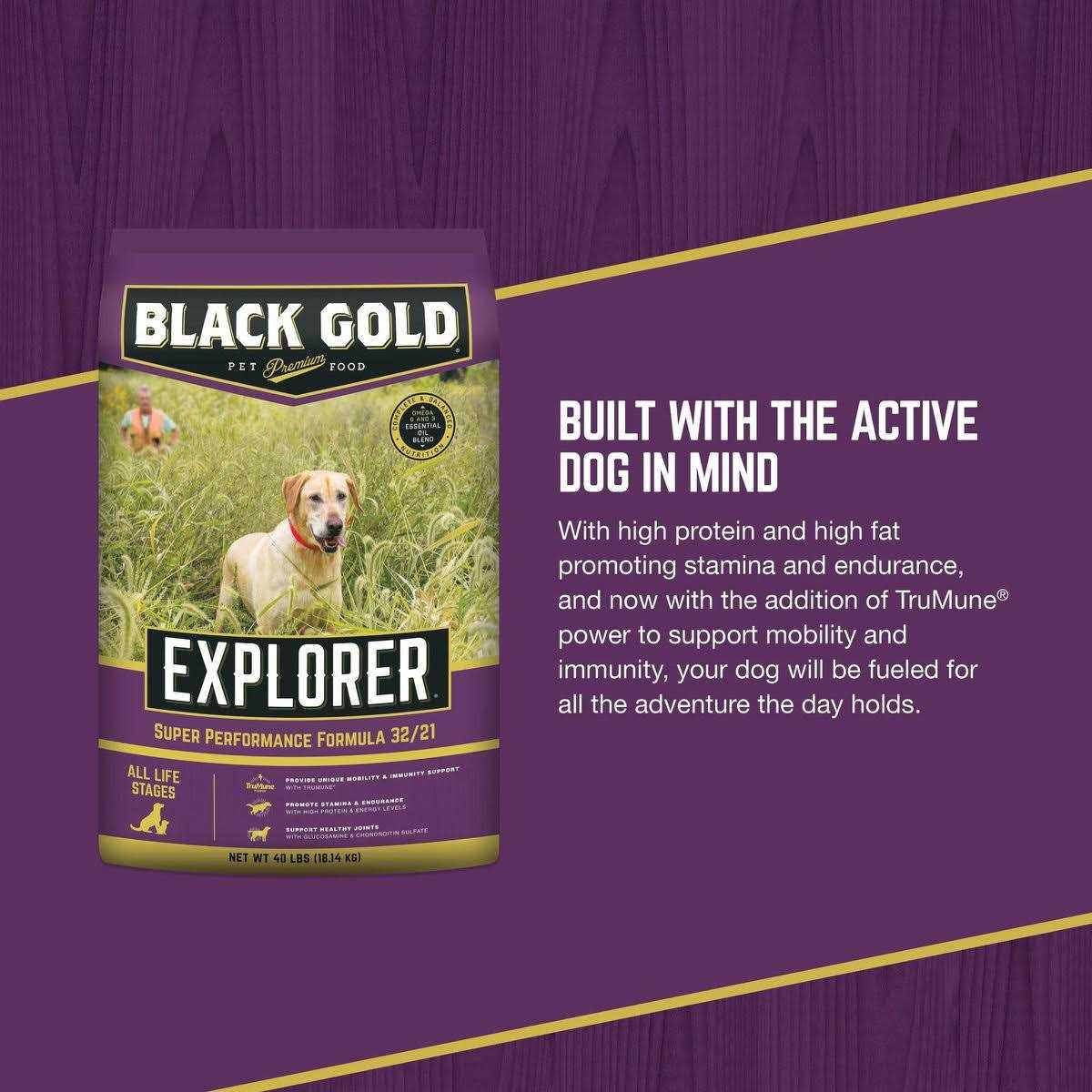 Black Gold Explorer Super Performance Formula Dry Dog Food