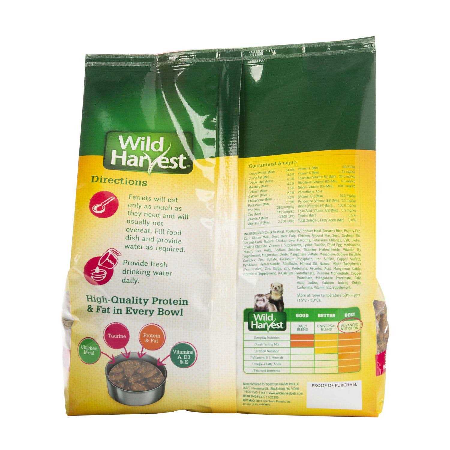 Wild Harvest Advanced Nutrition Ferret Food