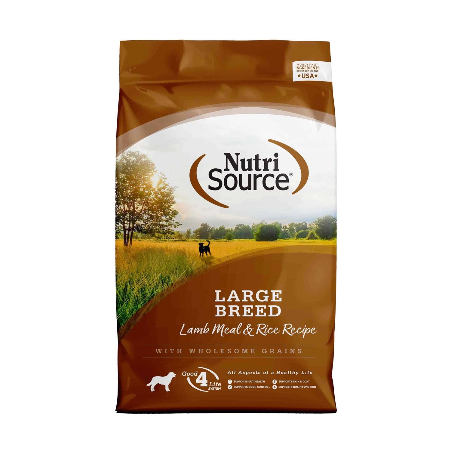 NutriSource Large Breed Adult Lamb Meal & Rice Dry Dog Food