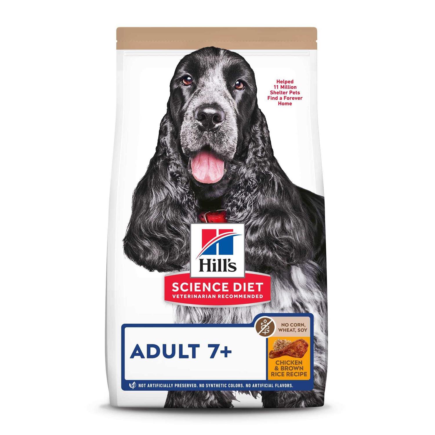 Hill’s Science Diet Senior 7+ No Corn, Wheat or Soy Dry Dog Food