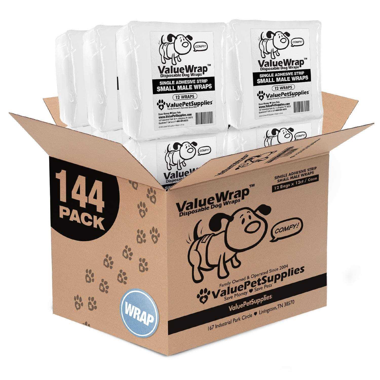 ValueWrap Male Wraps Disposable Dog Diapers