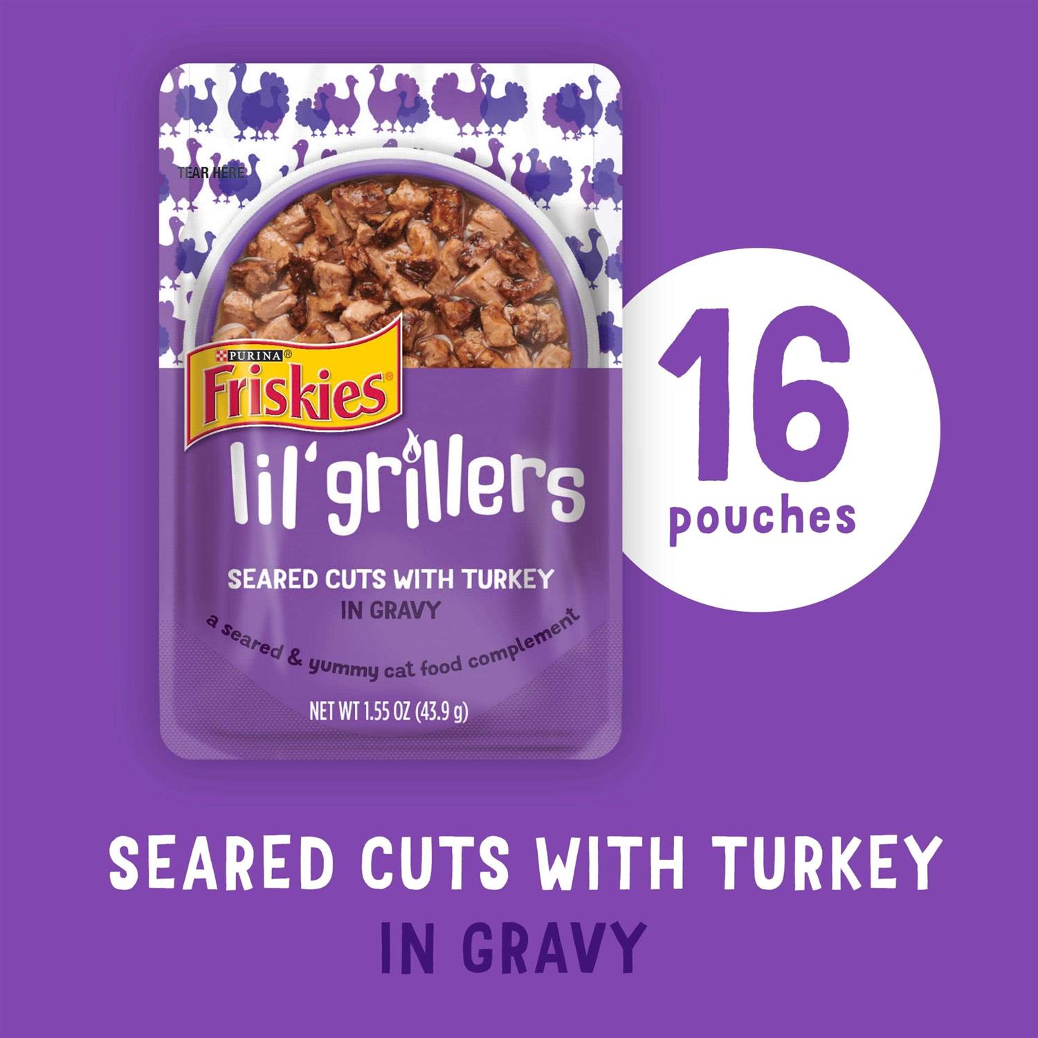 Friskies Lil Grillers Seared Cuts Gravy Wet Cat Food