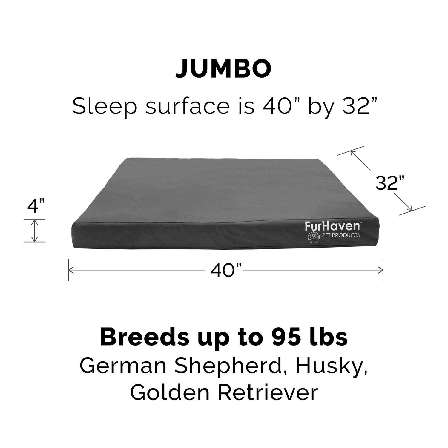 Oxford Indoor/Outdoor Deluxe Orthopedic Pet Bed FurHaven