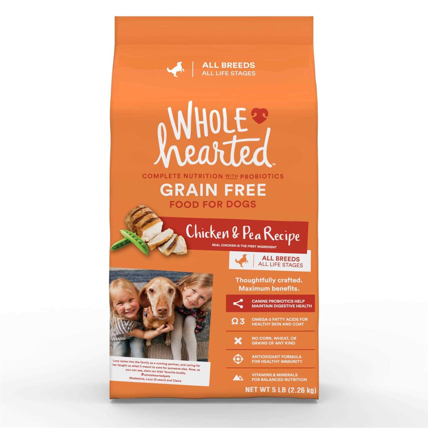WholeHearted Grain Free All Life Stages Chicken & Pea Recipe Dry Dog Food