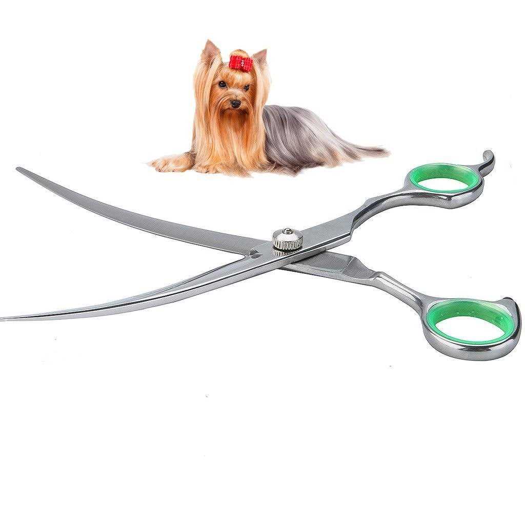 LovinPet Pet Grooming Scissors Professional Dog Cat Grooming Shears with Round Blunt Tip