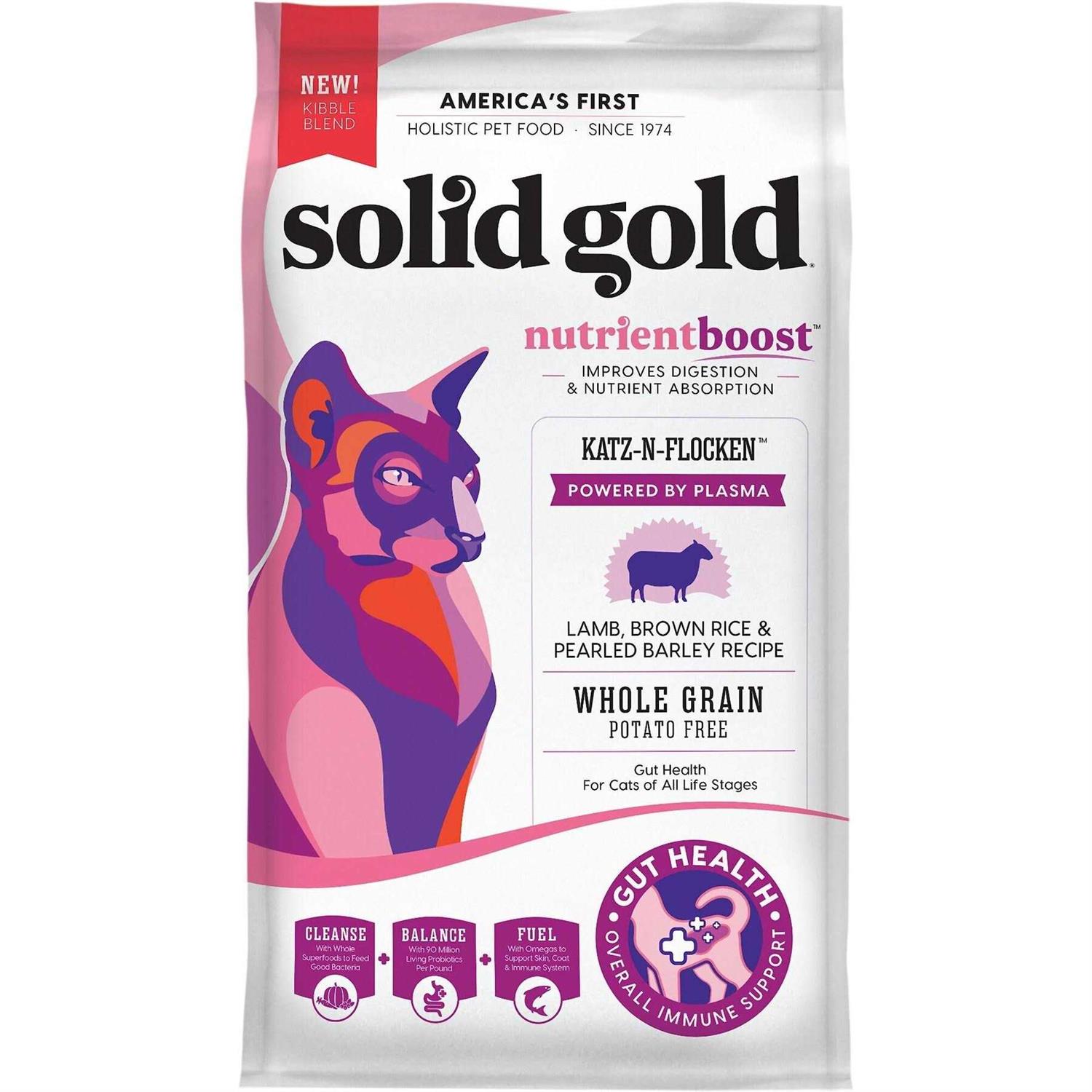 Solid Gold NutrientBoost Katz N Flocken Dry Cat Food with Lamb