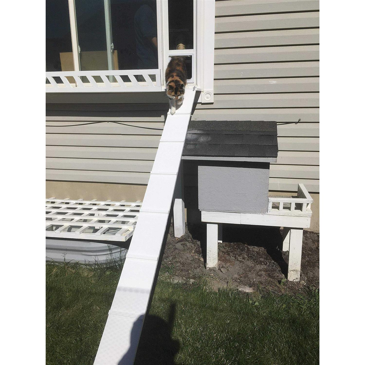 Whiskers and Windows cat Door for Horizontal Sliding Windows Great for Cats