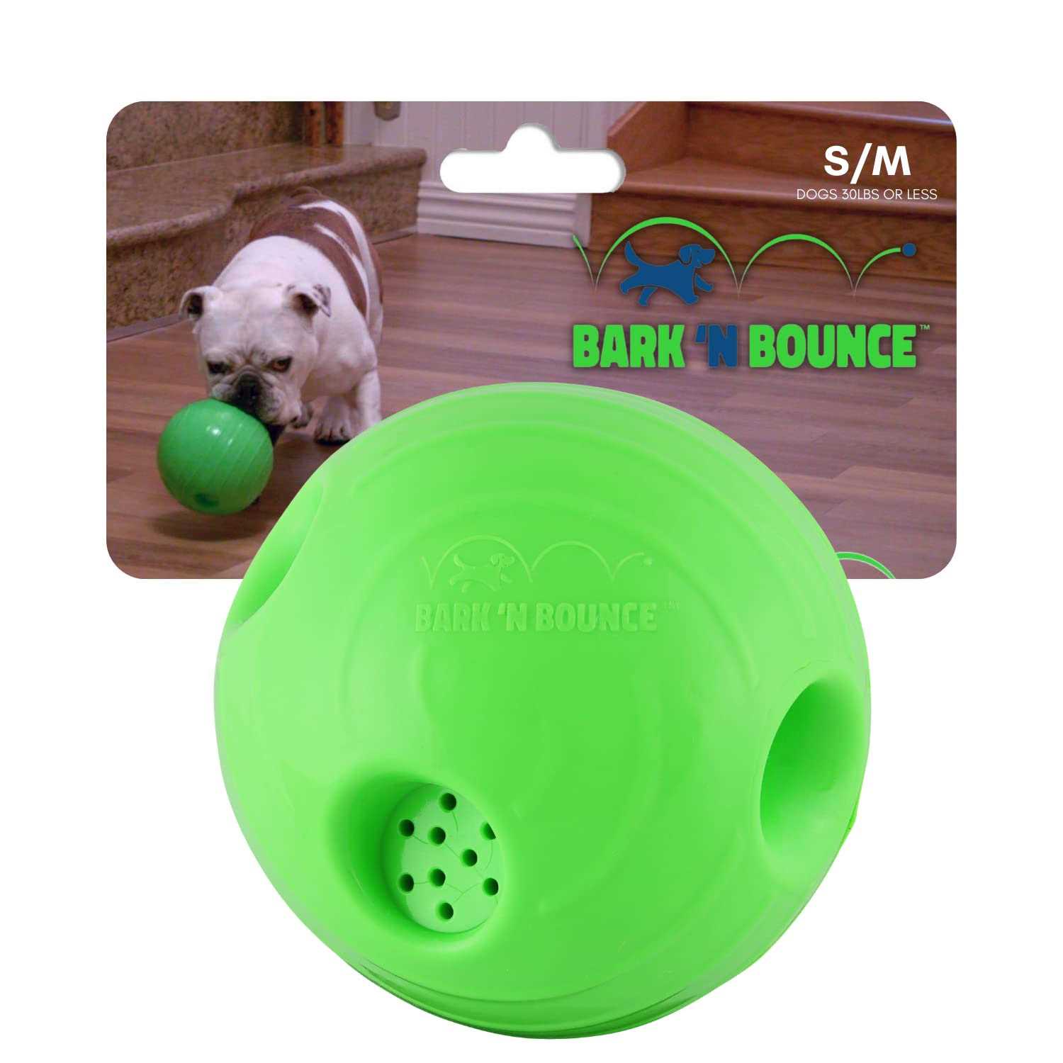 The Outdoor Optimist Bark N Bounce The Interactive Dog Toy Ball That Bounces and Laughs