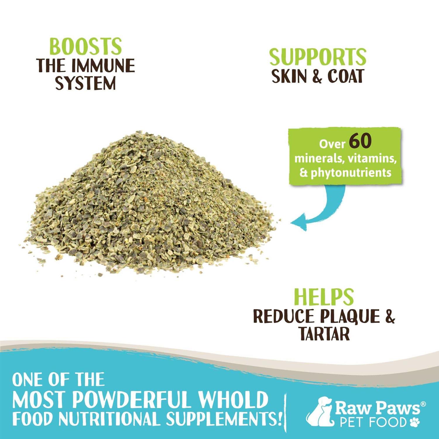 Raw Paws Organic Kelp for Dogs & Cats Iodine Rich for Thyroid