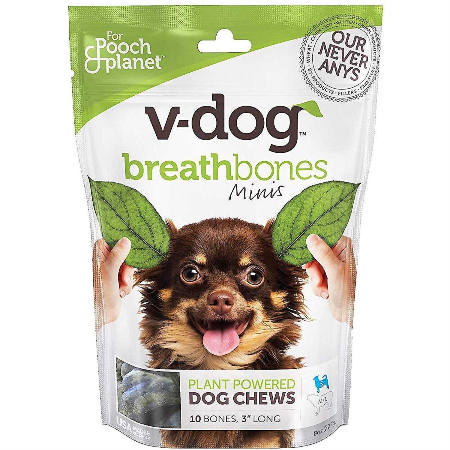 V-dog Breathbones Vegan dog Treats