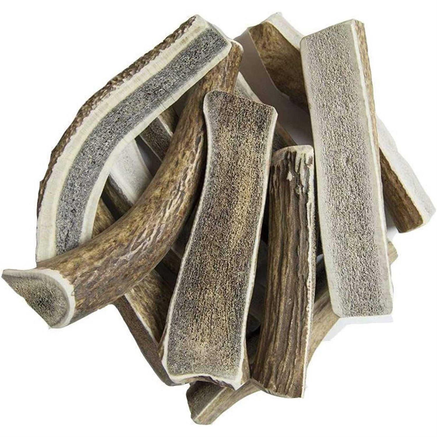 hotspot pets Split Elk Antlers for Dogs Naturally Shed Antler Bone Breed Aggressive Chewers