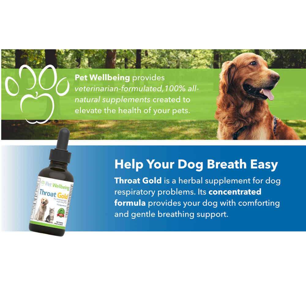Pet Wellbeing Throat Gold Cough Throat Soother for Dogs