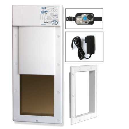 Large Automatic Dog Door With Collar – Power Pet