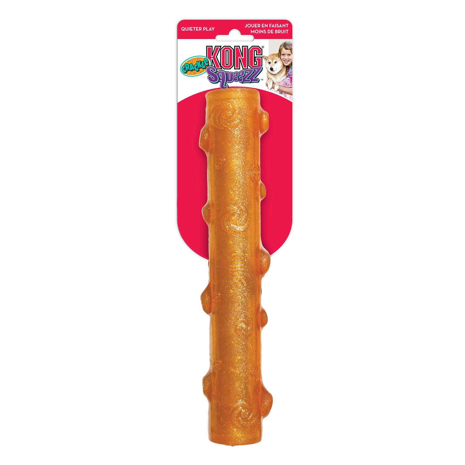 Kong Crackle Squeezz Stick Dog Toy