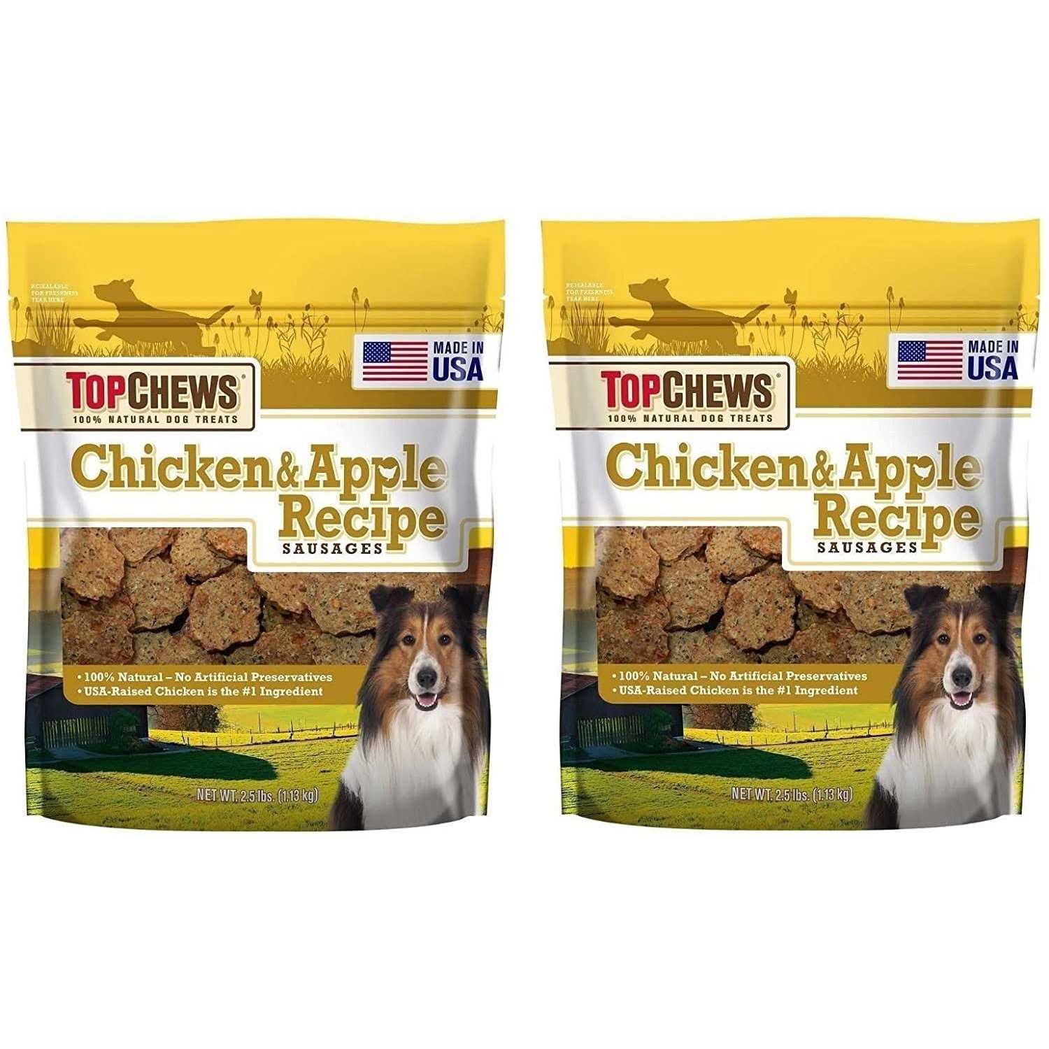 Top Chews Chicken & Apple Recipe 100% Natural Dog Treats